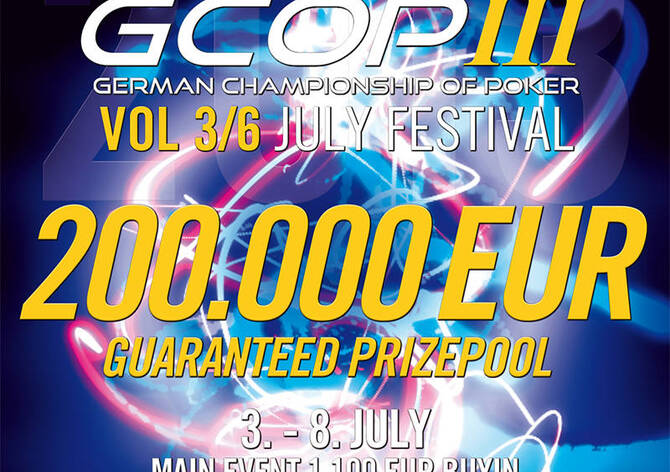 Kvalifikujte se na červencovou GCOP již od €3.30!