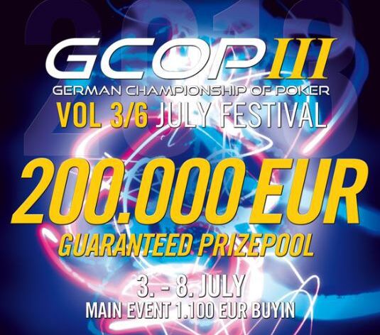 Červencový Main Event GCOP se pochlubí nabitou garancí €200.000