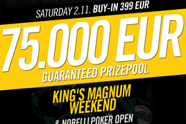 Oblíbený King&#039;s Magnum Weekend garantuje €145.000