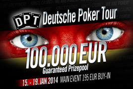 Lednová Deutsche Poker Tour se pochlubí €100.000 garancí