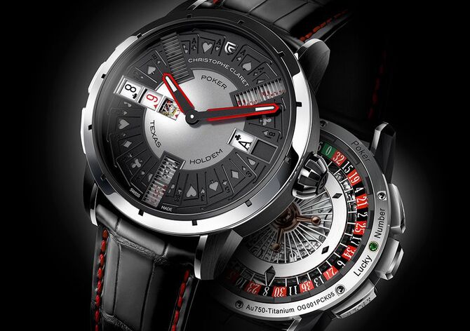 Už jste někdy hráli poker na hodinkách? Christophe Claret vám to umožní...