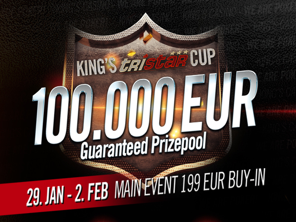 Main Event King&#039;s tristar Cup nabídne garanci €100.000