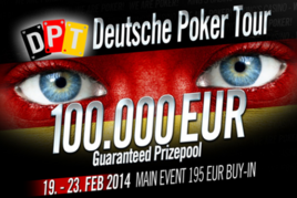 Únorová Deutsche Poker Tour přináší znovu garanci €100.000