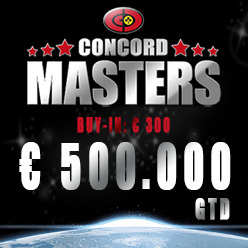 Concord Masters s garancí 500.000 EUR. Vyhrajte vstupenku zdarma!