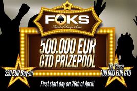 VAROVÁNÍ: Šampion FOKS Main Eventu si odnese 2.800.000 Kč!