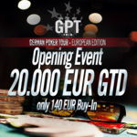 German Poker Tour dnes startuje Opening Eventem s garancí 540.000 Kč!
