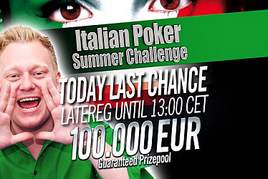 IPCH: Overlay přes €20K! Late registrace otevřena do 13:00