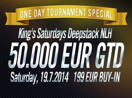 Jednodenní turnaje jsou zpět a s nimi i €50.000 Deepstack