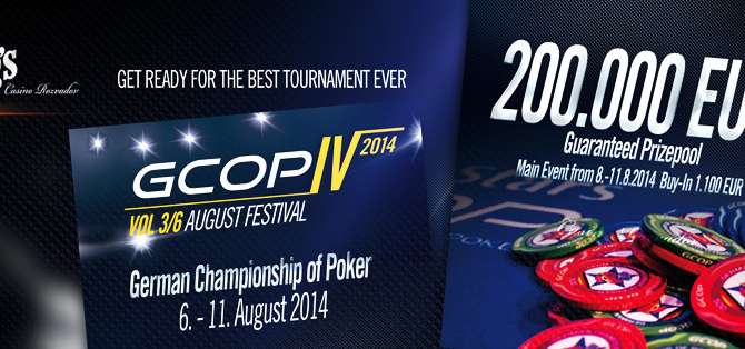 Srpnový festival German Championship of Poker startuje již ve středu