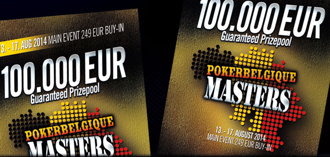 Main Event Poker Belgique Masters garantuje €100.000!