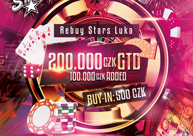 Hrajte už dnes na Lukách za 500 Kč o 200K GTD a 100K added!