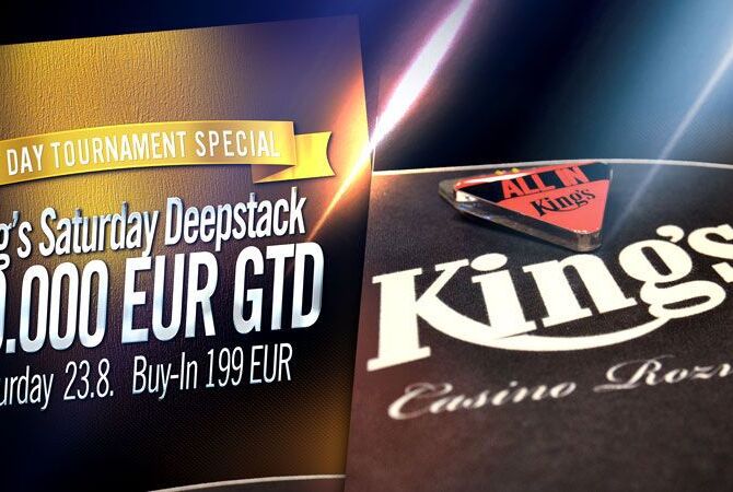 Vrcholem jednodenních turnajů v King&#039;s bude sobotní deepstack s garancí €50.000