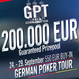 Záříjová edice German Poker Tour garantuje 5.5 milionu korun!