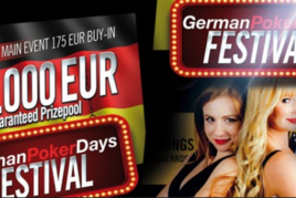 German Poker Days festival nabízí garanci €100.000!