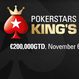 Rozvadovské King&#039;s Casino bude pořádat PokerStars King&#039;s Cup s garancí €200.000