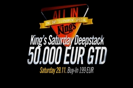 Dnes od 15:00 v King’s Rozvadov: Sobotní Deepstack s garancí 1.370.000 Kč