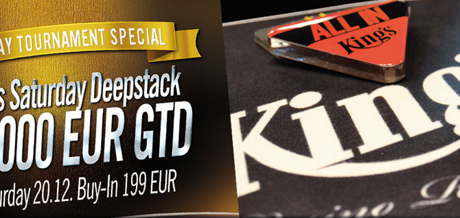 Vrcholem jednodenních turnajů v King&#039;s bude sobotní deepstack s garancí €50.000