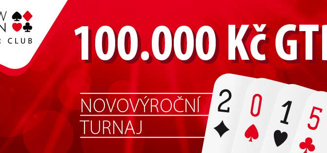Přijď se SHOWDOWNEM oslavit rok 2015 Novovýročním turnajem s garancí 100.000 Kč!