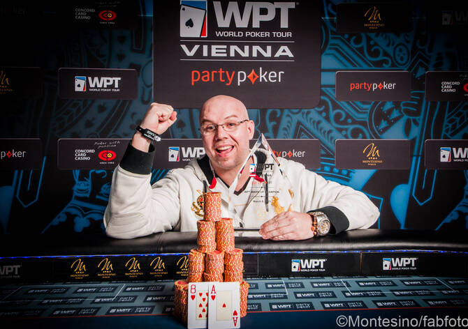 Marcel Kardohelyi vyhrál Warm-Up vídeňské World Poker Tour. Přišel si na €29.800!
