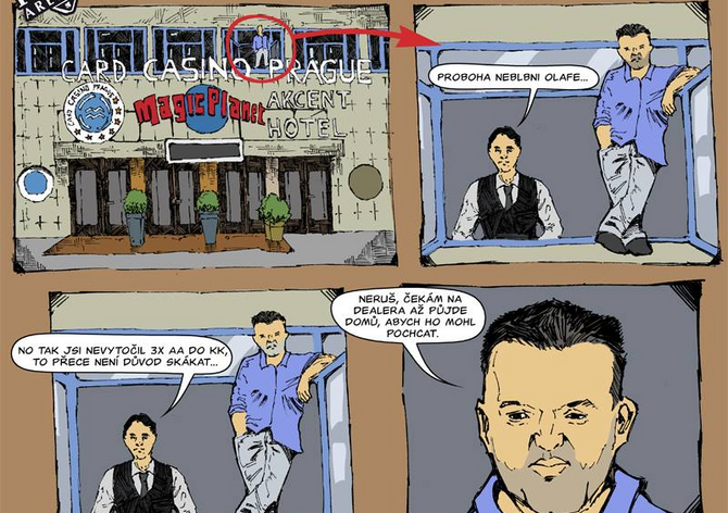 Busted draw: Pokerové komiksy na PokerAréně zaměřené na aktuální témata