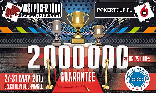 Dvoumilionová WSF Poker Tour odstartuje v Card Casinu Prague už ve středu