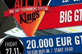 King&#039;s: „Vysoké garance – nízké buyiny“ Série jednodenních turnajů garantuje o víkendu přes €75.000!
