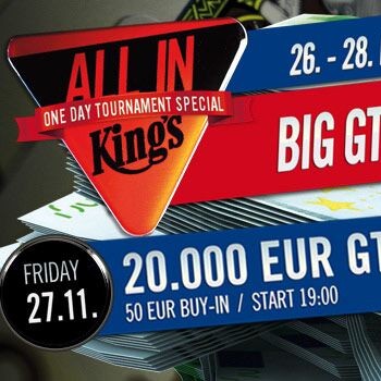 King&#039;s: „Vysoké garance – nízké buyiny“ Série jednodenních turnajů garantuje o víkendu přes €75.000!