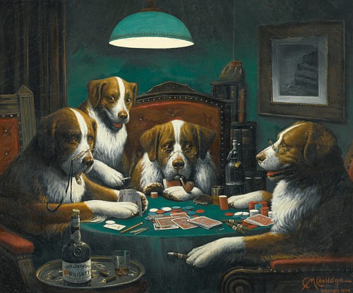 Slavné dílo &quot;Psi hrající poker&quot; bylo prodáno za $658.000!
