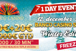 Jednodenní Freezeout turnaj na Slovensku Banco Casino Series s garancí €30.000 už tuto sobotu!