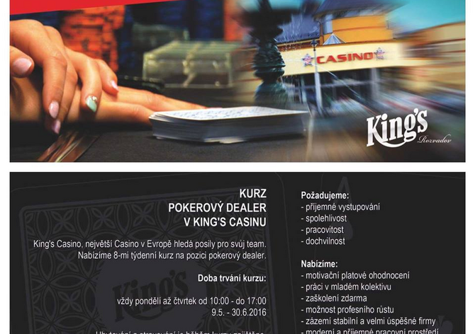 Rozvadovské King's Casino hledá opět nové posily