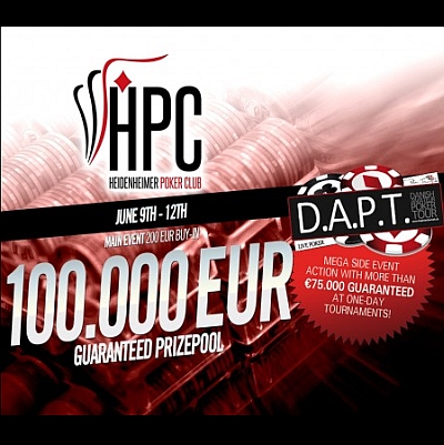 „HPC – Heidenheim Poker Club“ opět na Rozvadově! Main Event garantuje €100.000!