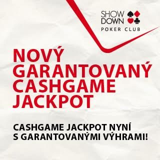 Cashgame jackpot v Showdownu jede!