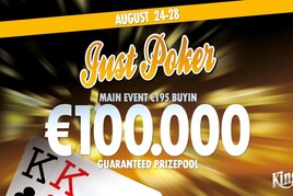 JUST POKER! Festival garantující €100.000 při buyinu €195 +€37K GTD v Side Eventech! 
