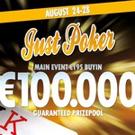 JUST POKER! Festival garantující €100.000 při buyinu €195 +€37K GTD v Side Eventech! 