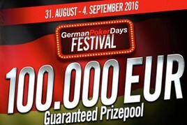 Jedna z nejoblíbenějších sérií „German Poker Days“ je zpět“ A s ní i Main-Event s garancí €100.000!