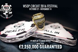 WSOP Circuit zavítá zpět do King&#039;s! 14 WSOP prstenů, 19 dní a přes €2M GTD! 