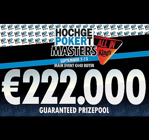 King's uvádí: Hochgepokert Masters! Festival garantuje přes €270.000!