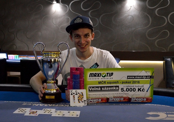 Vítek Pešta má další titul! Je mistrem ČR ve squashpokeru pro rok 2016