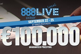 Zbrusu nová serie „888Live Local“ zavítá do rozvadovského King‘s! Main Event garantuje €100.000