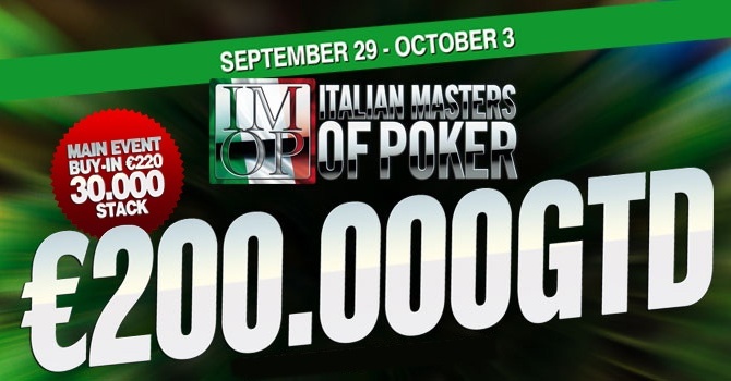 Chcete zažít pořádnou Itálii?! Main Event IMOP v King&#039;s garantuje €200.000!