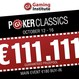 Gaming Institute Poker Classics nabídne luxusních €111.111 při buyinu €180! 