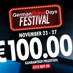 German Poker Days jsou zpět – Main-Event garantuje €100.000 za €155+20!