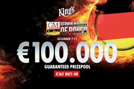 King&#039;s: German Masters of Poker garantuje €100.000 za buyin €165! 