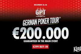 Vánoční edice German Poker Tour nese garanci €200.000!