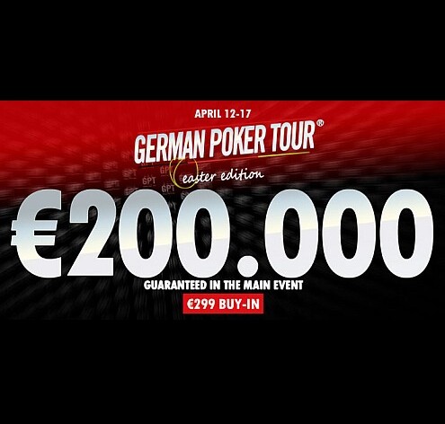 Velikonoční edice German Poker Tour nese při buy-inu €299 garanci €200.000! 