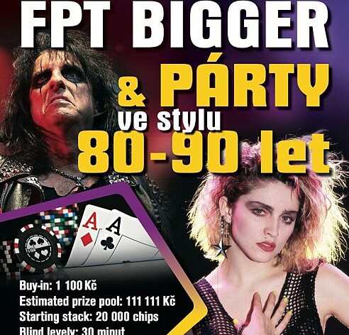 FPT Bigger Párty ve stylu 80.-90. let nabízí v Brandýse prizepool 111.111 Kč!