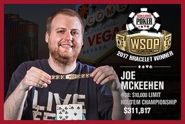 WSOP: Světový šampion Joe McKeehen má druhý náramek!
