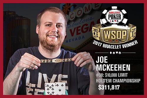 WSOP: Světový šampion Joe McKeehen má druhý náramek!