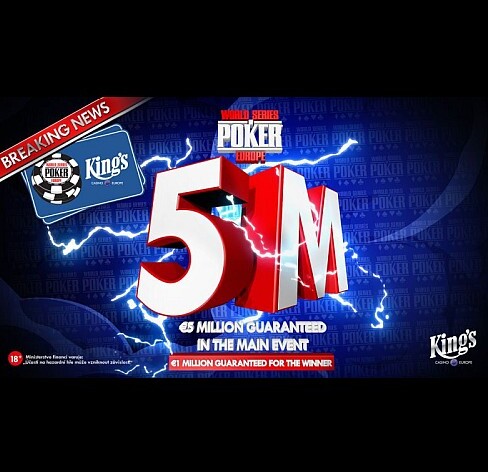 Rozvadovský Main Event WSOPE navyšuje garanci na €5M!!!