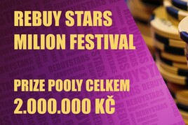 Rebuy Stars Milion Festival je zpátky! Oblíbený týdenní Speciál nabídne celkové prize pooly 2.000.00